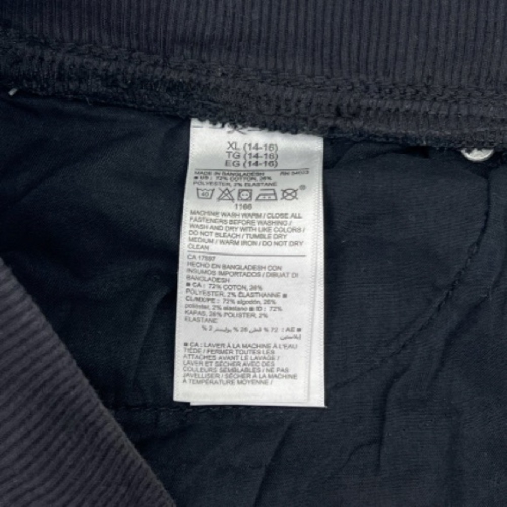 Old Navy Karate Rib Knit Waist Washed Black Pull On Jeans Kids Girls XL 14-16 - Picture 9 of 14
